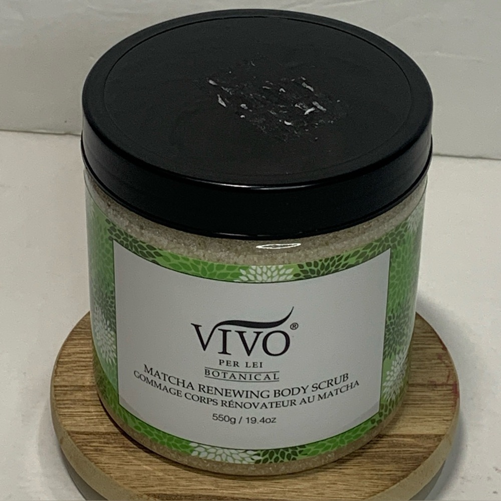 Vivo Matcha Exfoliating Body Scrub Skin Renewing 19.4 oz New